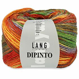 Lang Yarns Dipinto 50 goud/oranje - Wol/Acryl Garen