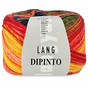 Lang Yarns Dipinto 53 rood/groen/geel - Wol/Acryl Garen