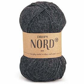 DROPS Nord Mix - 06 antraciet - Wol Garen