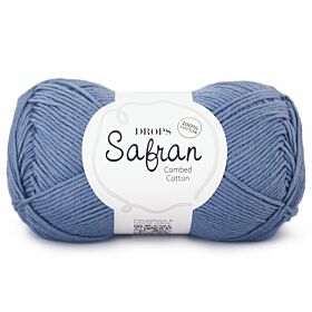 DROPS Safran Uni Colour - 06 denimblauw - Katoen Garen