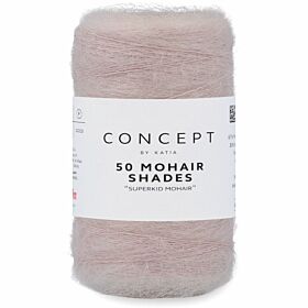 Katia Concept 50 Mohair Shades - 06 zeer lichtroze - Mohair Garen