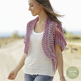 Haakpatroon dames bolero met vierkant