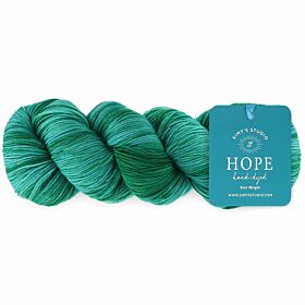 Simy’s Studio Hope Sock 06 love will find a way / turkoois tinten - Handgeverfde Merinowol Garen