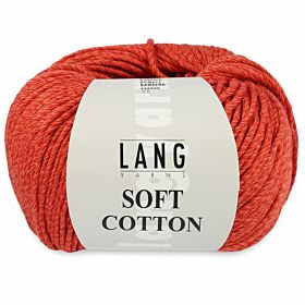 Lang Yarns Soft Cotton 61 rood - Katoen Garen