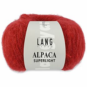 Lang Yarns Alpaca Superlight 62 kersrood / wijnrood - Wol Garen