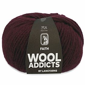 WoolAddicts Faith 64 aubergine - Wol Garen