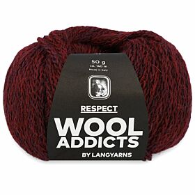 WoolAddicts Respect 64 aubergine - Merino/Alpaca Garen