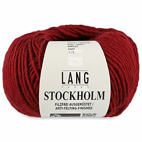Lang Yarns Stockholm 64 bordeaux / wijnrood - Wol/Acryl Garen