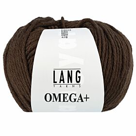 Lang Yarns Omega Plus 67 chocoladebruin - Acryl Garen