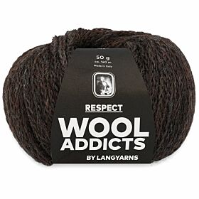WoolAddicts Respect 67 donkerbruin - Merino/Alpaca Garen