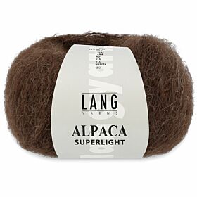 Lang Yarns Alpaca Superlight 68 donkerbruin - Wol Garen