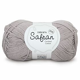 DROPS Safran Uni Colour - 07 grijs - Katoen Garen