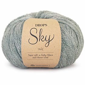 DROPS Sky Mix 07 licht zeegroen - Babyalpaca & merinowol