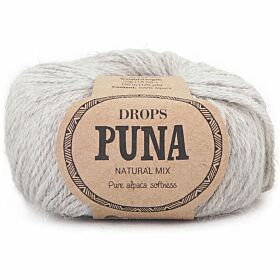Drops Puna Natural Mix - 07 lichtgrijs - Alpaca Wol Garen