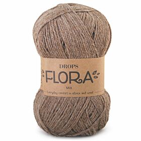 DROPS Flora Mix - 08 bruin - Wol Garen