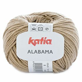 Katia Alabama 08 donkerbeige - Katoen/Acryl Garen