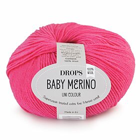 DROPS Baby Merino Uni Colour - 08 fuchsia - Wol & Garen