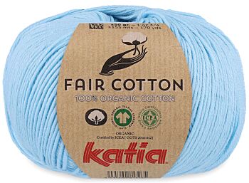 Katia Fair Cotton - 08 lichtblauw - Biologisch Katoengaren