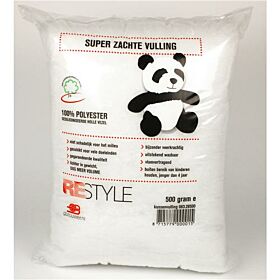 Kussenvulling zak groot 500gr - Restyle Panda Vulling 1