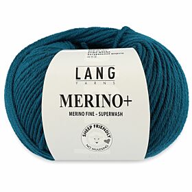 Lang Yarns Merino Plus 88 petrolblauw - Merinowol Garen