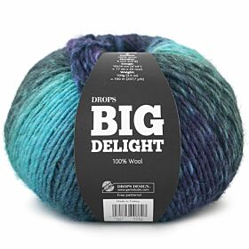 DROPS Big Delight Print - 09 atlantis - Wol Garen