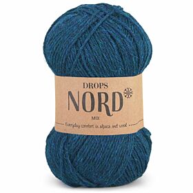 DROPS Nord Mix - 09 diepzee blauw - Wol Garen