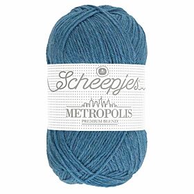 Scheepjes Metropolis 09 madrid / denimblauw - Merino Sokkengaren