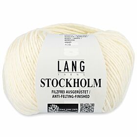 Lang Yarns Stockholm 94 naturel / offwhite / creme - Wol/Acryl Garen