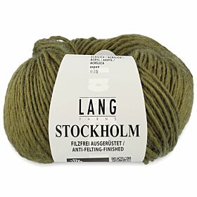 Lang Yarns Stockholm 98 olijfgroen - Wol/Acryl Garen
