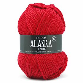 Drops Alaska 10 rood / kerstrood (Uni Colour) - Wol Garen