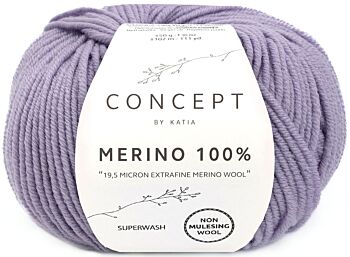 Katia Concept Merino 100% - 100 lavendel - Wol Garen 1
