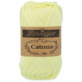 Scheepjes Catona 100 lemon chiffon (50 gram) - Katoen Garen