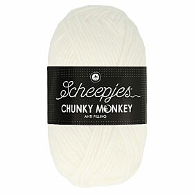 Scheepjes Chunky Monkey 1001 white - Acryl Garen