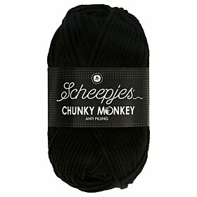 Scheepjes Chunky Monkey 1002 black - Acryl Garen