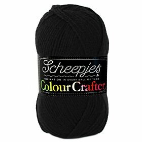 Scheepjes Colour Crafter - 1002 ede / zwart - Acryl Garen