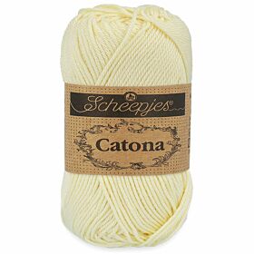 Scheepjes Catona 101 candle light / lichtgeel (50 gram) - Katoen Garen