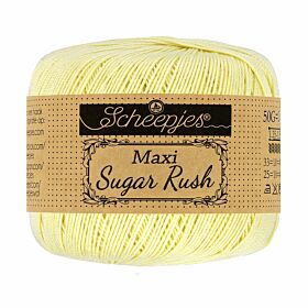 Scheepjes Maxi Sugar Rush 101 candle light / lichtgeel - Katoen Garen