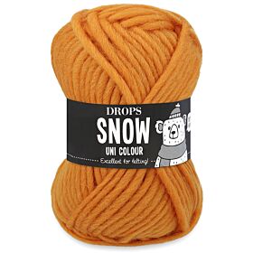 DROPS Snow Uni Colour - 101 mandarijn - Wol Garen 1