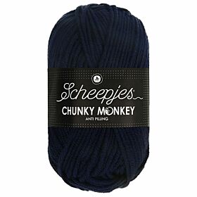 Scheepjes Chunky Monkey 1011 slate / marineblauw - Acryl Garen