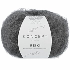 Katia Concept Reiki 102 donkergrijs - Alpaca Garen