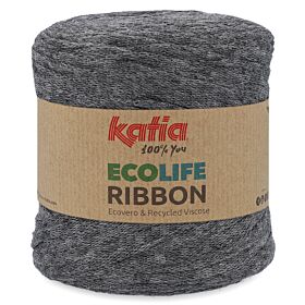 Katia Ecolife Ribbon - 102 grijs - Gerecycled Lintgaren 1