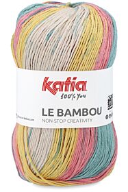 Katia Le Bambou - 102 pina colada - Katoen/Bamboegaren met Kleurverloop 1