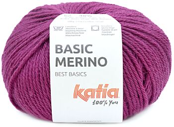 Katia Basic Merino - 102 magenta - Wol/Acryl Garen 1