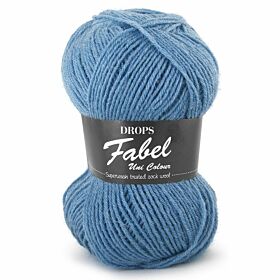 DROPS Fabel Uni Colour - 103 grijsblauw - Wol Garen