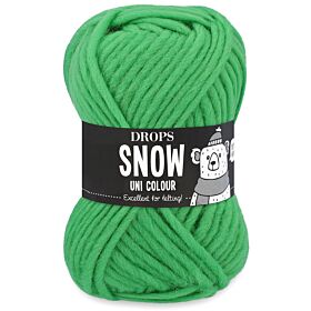 DROPS Snow Uni Colour - 103 papegaai groen - Wol Garen 1