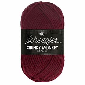 Scheepjes Chunky Monkey 1035 maroon / wijnrood - Acryl Garen