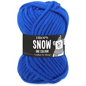 DROPS Snow Uni Colour - 104 kobaltblauw - Wol Garen 1