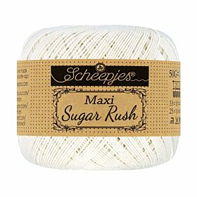 Scheepjes Maxi Sugar Rush 105 bridal white / ecru / naturel - Katoen Garen
