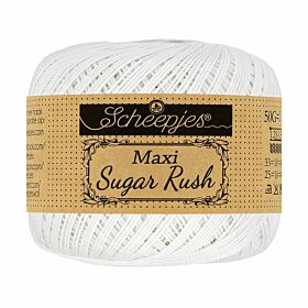 Scheepjes Maxi Sugar Rush 106 snow white / parelwit - Katoen Garen