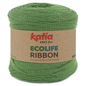 Katia Ecolife Ribbon - 108 groen - Gerecycled Lintgaren 1